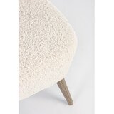 BIZZOTTO Kremno bela sedežna garnitura iz umetnega krzna 115 cm Cortina – | Shoptok.si