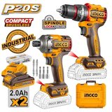 Ingco set aku alata 2/1 2x2.0Ah 20V CKLI20277E | Eponuda.com
