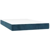  box spring s madracem LED tamnoplavi 120x200 cm baršun | shoptok.hr