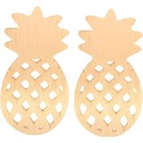 IZMAEL Naušnice Ananas - Zlatna | shoptok.hr