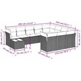  11-dijelni set vrtnih sofa od poliratana s jastucima crni | shoptok.hr