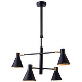 Candellux luster/visilica-less viseća lampa 4X40W E14 crna mat Cene