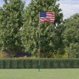 vidaXL Zastava Združenih držav Amerike in drog 5,55 aluminij | Shoptok.si