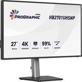 Iiyama 27" IPS BLACK 2.0 panel monitor (LAN 96W PD DP-OUT), 4ms, 15cm height adj. stand, 450cd/m2, CR 3000:1, HDMI, DisplayPort, Speakers HB2701UHSNP-B1 | Eponuda.com