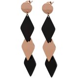  Naušnice BI-15266 - Zlatna / Ružičasta / Crna KP15266 | shoptok.hr