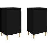  Noćni ormarići 2 kom crni 40 x 35 x 70 cm konstruirano drvo | Eponuda.com