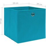  Kutije za pohranu od netkane tkanine 10 kom 28x28x28 cm plave | shoptok.hr