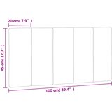  Jastuk za uzglavlje Hanko tamno sivi 100 cm baršun | shoptok.hr