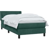 Box spring postelja z vzmetnico temno zelena 80x220 cm žamet, (21792628) | Shoptok.si