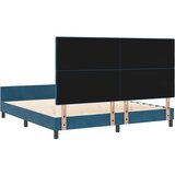  s opruga kutije Tamno plava 180 x 200 cm Baršun | shoptok.hr