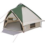  Teepee šotor s streho Zelena in Siva 490 x 410 x 210 cm | Shoptok.si