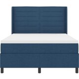  LED Box Spring Krevet s uzglavljem Plava 140 x 190 cm tkanina | shoptok.hr
