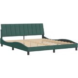  Okvir za krevet s uzglavljem tamnozeleni 180x200 cm baršunasti | shoptok.hr