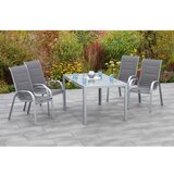 Gardenson Vrtna Miza Steklo, Aluminij, 150x90 | Shoptok.si