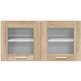 vidaXL Viseča omarica Riga Sonoma hrast in bela 80 x 31 x 40 cm | Shoptok.si