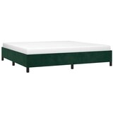  Okvir za krevet bez madraca tamnozeleni 200x200 cm baršunasti | shoptok.hr