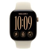 Apple watch series 12 gps + cellular 46mm light gold aluminium case with sand sport band - s/m (MJGA4WF/A) | Eponuda.com