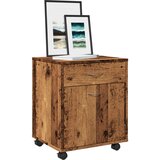 vidaXL Omarica na kolesih starinski les 45x38x54 cm inženirski les | Shoptok.si