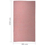  tepih ravnog tkanja 80 x 150 cm crveni | shoptok.hr