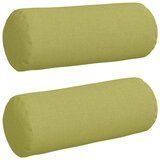  Valjkasti jastučići 2 pcs Svijetlo zelena Ø 15 x 40 cm tkanina | shoptok.hr