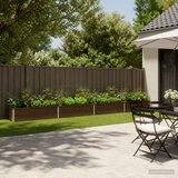  Povišeni vrtni krevet Crna 320 x 40 x 24 cm | shoptok.hr