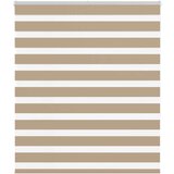 vidaXL Zebra senčilo peščeno rjava 130x150 cm tkanina širina 125,9 cm | Shoptok.si