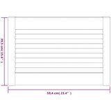  Vrata za omarico z letvicami 4 kosi 39,5x59,4 cm trdna borovina, (21413049) | Shoptok.si