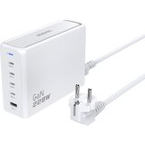 Dudao Omrežni polnilec GaN polnilna postaja 1x USB-A 4x USB-C PD 228W z 1,5m kablom bela, (21580892) Cene