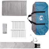 Tipi šator s krovom Plava 800 x 800 x 430 cm Poliester i čelik | shoptok.hr