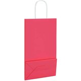  Papirnate vrećice 250 kom s ručkama ružičaste 21x11x36 cm | shoptok.hr