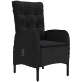  7-dijelni vrtni blagovaonski set s jastucima crni | shoptok.hr