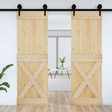  Vrata NARVIK 70 x 210 cm Čvrsta borovina (neobrađena) Prirodna | shoptok.hr