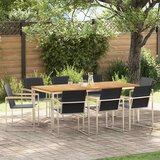  Vrtni set za objed 9 pcs Masivni teak drvo i nehrđajući čelik | Eponuda.ba