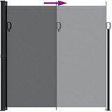  Bočna tenda na uvlačenje crna 200x300 cm | shoptok.hr