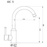 Metalac xgranit slavina arc n crna | Eponuda.com