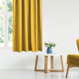  Curtain MILANA color mustard style classic silver silver metal eyelets chenille 560x245 HOMEDE | shoptok.hr