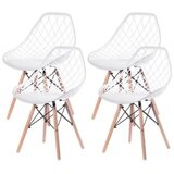  Skandi 25-KS008SET Set trpezarijskih plastičnih stolica 4 kom bela | Eponuda.com