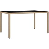 vidaXL 7-dijelni vrtni bistro set od poliratana s jastucima bež | shoptok.hr