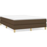vidaXL Box spring posteljni okvir temno rjav 140x200 cm blago, (20736828) Cene