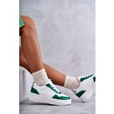 Boto Women's Low Sport Shoes On The Platform White and Green Kyllie | shoptok.hr