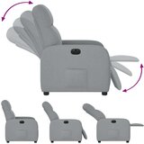 vidaXL Električni naslanjač svetlo sivo blago | Shoptok.si