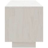TV ormarić bijeli 110 x 30 x 33,5 cm od masivne borovine | Eponuda.com