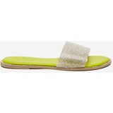 Resti Green women's slippers with cubic zirconia Verina - Footwear | Shoptok.si