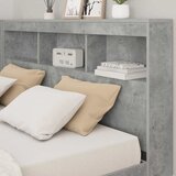  Skladišno uzglavlje Betonski sivi 135 cm Konstruirano drvo | shoptok.hr
