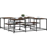  Stolić za kavu boja hrasta 121x121x40 cm od konstruiranog drva | shoptok.hr