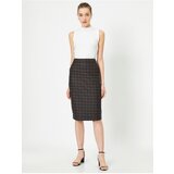 Koton Normal Waist Check Midi Skirt with Pockets. | Eponuda.ba