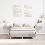Maison Chic Posteljni okvir - Dvoposteljna postelja - Zakonska postelja brez ležišča Betonsko siva 120x200 cm-J10341, (21760115) | Shoptok.si