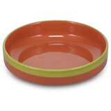 ONA Zelen/oranžen jušni krožnik iz kamenine ø 21 cm Duo – Cene