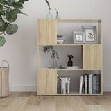 vidaXL ormarić za knjige / pregrada boja hrasta 80x24x94 cm od iverice | shoptok.hr