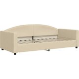  Dnevni krevet na razvlačenje krem 90 x 200 cm od tkanine | shoptok.hr